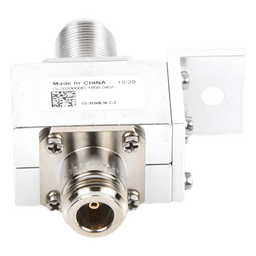 Protector Coaxial RF / 10 MHz a 1 GHz / 50 Ω / Conectores N Hembra / Bloqueo DC / 20 kA / 1,500 W