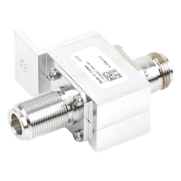 Protector Coaxial RF / 10 MHz a 1 GHz / 50 Ω / Conectores N Hembra / Bloqueo DC / 20 kA / 1,500 W