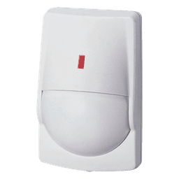 Sensor de Movimiento PIR / Uso en Interior/ Inmunidad a Mascotas / 40' X 40' Cobertura / Compatible con cualquier panel de alarma / Alambrico