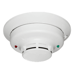 Detector fotoeléctrico de humo convencional de 2 hilos con LED bicolor y compensación automática de sensibilidad