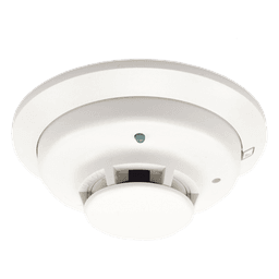 Detector fotoeléctrico de humo convencional de 2 hilos con LED bicolor y compensación automática de sensibilidad
