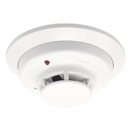 Detector fotoeléctrico de humo convencional de 2 hilos con LED bicolor y compensación automática de sensibilidad