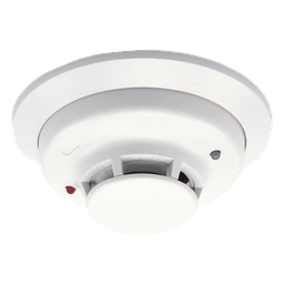 Detector fotoeléctrico de humo convencional de 2 hilos con LED bicolor y compensación automática de sensibilidad