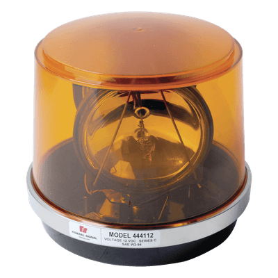 Luz giratoria / Domo policarbonato / 12 VCC / 55W / 80,000 cd / 175 RPM / 8.4" x 7.3"