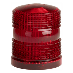 Domo de reemplazo para estrobo renegade, color rojo