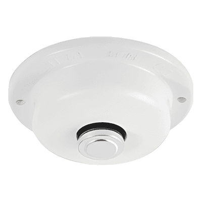 Detector de calor de temperatura fija 57 °C, normalmente abierto, para sistemas de alarma contra incendio
