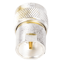 Adaptador UNIDAPT Hembra a UHF Macho (PL-259). Plata / Oro / Teflón.