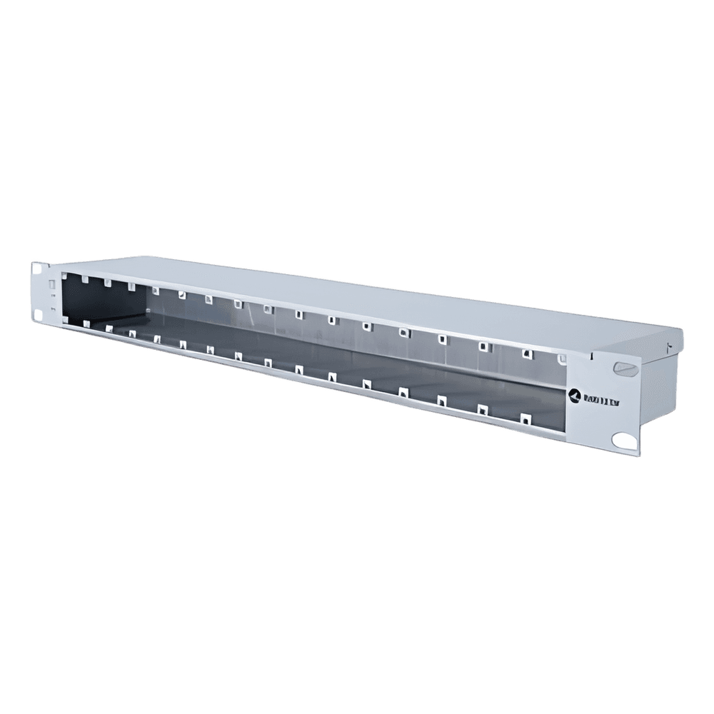 Chassis metálico de aterrizaje hasta 16 módulos Ethernet, Giga Ethernet