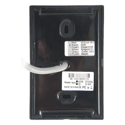 Lector de Proximidad MIFARE 13.56 MHz / Wiegand 34 Bits / IP65 / ISO14443A / Exterior