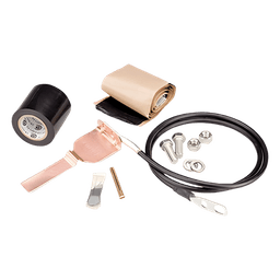 Kit de Aterrizaje para Cable Coaxial / 100,000 A Pico / Conductor 1524 mm (60 ft) / Diámetro Máx 9.652 mm (0.380 ft) / Guía de Onda WR28 y WG22