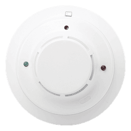 Detector direccionable de humo fotoeléctrico con sensor térmico de temperatura fija, protocolo de 2 hilos