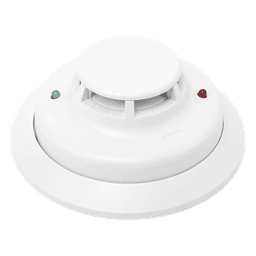 Detector direccionable de humo fotoeléctrico con sensor térmico de temperatura fija, protocolo de 2 hilos