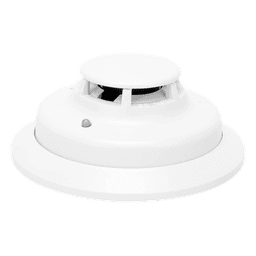 Detector direccionable de humo fotoeléctrico con sensor térmico de temperatura fija, protocolo de 2 hilos