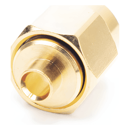 Conector SMA Macho para cable Semi-Rígido de 0.085" de Diámetro, Oro/ Oro/ Teflón.