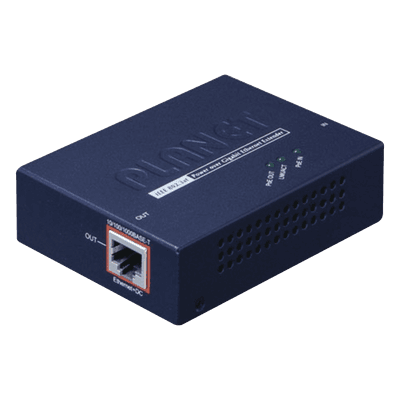 Extensor PoE+ / Hasta 500 m (1640 pies) / Entrada PoE+ Gigabit 802.3at / Salida PoE+ Gigabit 802.3af/at / Cadena de 4 unidades / Interior