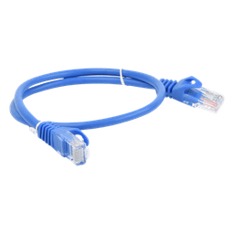 Cable de Parcheo UTP Cat5e - 0.5 Metros (1.64 Pies) - Azul