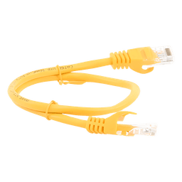 Cable de Parcheo UTP Cat5e - 0.5 Metros (1.64 Pies) - Amarillo