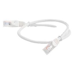 Cable de Parcheo UTP Cat5e - 0.5 Metros (1.64 Pies) - Blanco