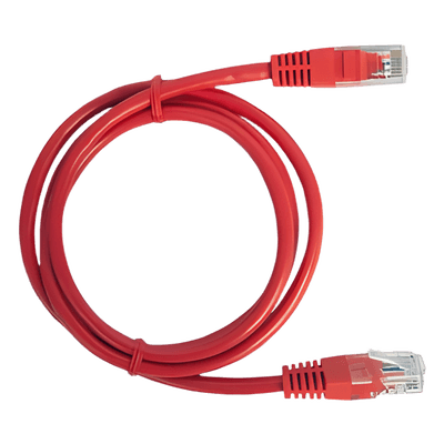 Cable de Parcheo UTP Cat5e / 1 Metro (3.28 Pies) / RJ45 / 100 Ohm / Rojo