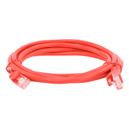 Cable de Parcheo UTP Cat5e - 2.0 Metros (6.56 Pies) - Rojo
