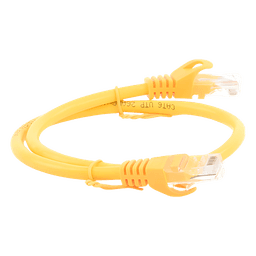 Cable de Parcheo UTP Cat6 - 0.5 Metros (1.64 Pies) - Amarillo