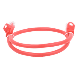 Cable de Parcheo UTP Cat6 - 0.5 Metros (1.64 Pies) - Rojo