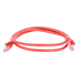 Cable de Parcheo UTP Cat6 / 1 Metro (3.28 Pies) / RJ45 / Sin Blindaje / Rojo