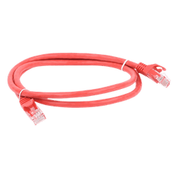 Cable de Parcheo UTP Cat6 / 1 Metro (3.28 Pies) / RJ45 / Sin Blindaje / Rojo