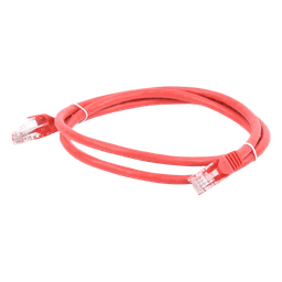 Cable de Parcheo UTP Cat6 / 1 Metro (3.28 Pies) / RJ45 / Sin Blindaje / Rojo