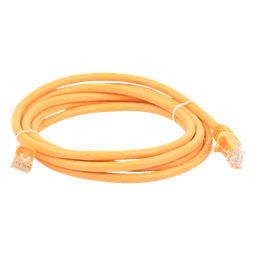 Cable de Parcheo UTP Cat6 / 2 Metros (6.56 Pies) / Amarillo / 10 Gbps / RJ45