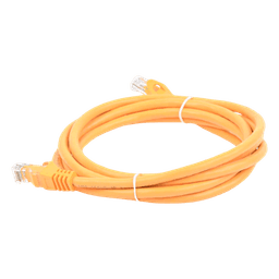 Cable de Parcheo UTP Cat6 / 2 Metros (6.56 Pies) / Amarillo / 10 Gbps / RJ45