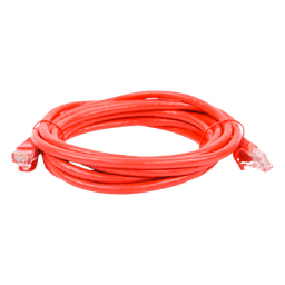 Cable de Parcheo UTP Cat6 - 3.0 Metros (9.84 Pies) - Rojo