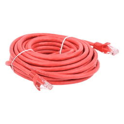 Cable de Parcheo UTP Cat6 / 7.0 m (23 pies) / 1 Gbps / 100 Ohm / RJ45 / Rojo