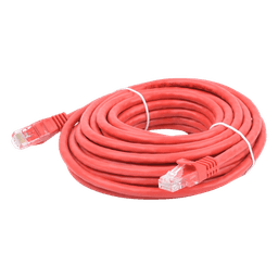 Cable de Parcheo UTP Cat6 / 7.0 m (23 pies) / 1 Gbps / 100 Ohm / RJ45 / Rojo