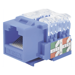 Módulo Jack 110 Cat6, Keystone para Faceplate - Color Azul