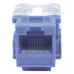 Módulo Jack 110 Cat6, Keystone para Faceplate - Color Azul