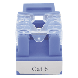Módulo Jack 110 Cat6, Keystone para Faceplate - Color Azul