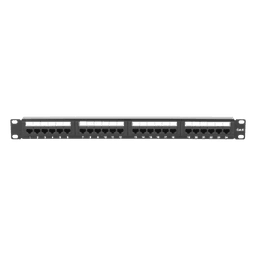 Panel de Parcheo de Impacto (110) UTP de 24 Puertos Cat6, 19 Pulgadas (48.26 cm), con Barra para Organizar Cable