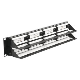 Panel de Parcheo de Impacto / 48 Puertos / Cat6 / 2U / 19 Pulgadas (48.26 cm) / T568A/T568B