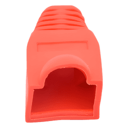 Bota Plástica para Protección de Plug RJ45, Color Rojo
