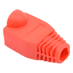 Bota Plástica para Protección de Plug RJ45, Color Rojo