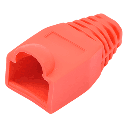 Bota Plástica para Protección de Plug RJ45, Color Rojo