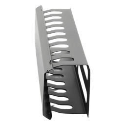 Organizador de Cables Horizontal de 2U para Rack de 19" con Cubierta Metálica