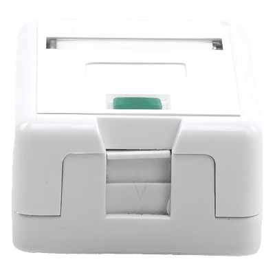 Caja de pared con 1 puerto Keystone, no incluye jack