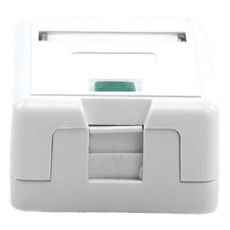 Caja de pared con 1 puerto Keystone, no incluye jack