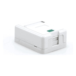 Caja de pared con 1 puerto Keystone, no incluye jack