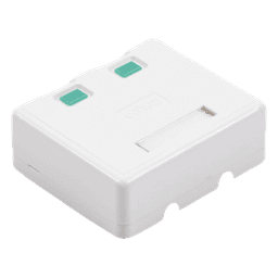 Caja de Pared con 2 Puertos Keystone, No Incluye Jacks