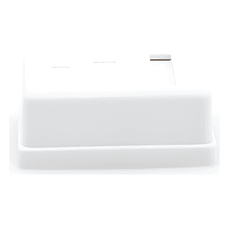 Caja de Pared con 1 Puerto Keystone, Incluye Jack Cat5e