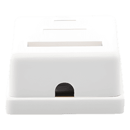 Caja de Pared con 1 Puerto Keystone, Incluye Jack STP Cat5e