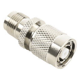 Adaptador en Línea, de Conector TNC Macho Inverso a TNC Hembra, Nquel/ Oro/ Teflón.